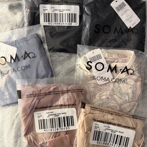 Brand new in bags w tags attached- 6 pair size L Soma Bikini underwear
